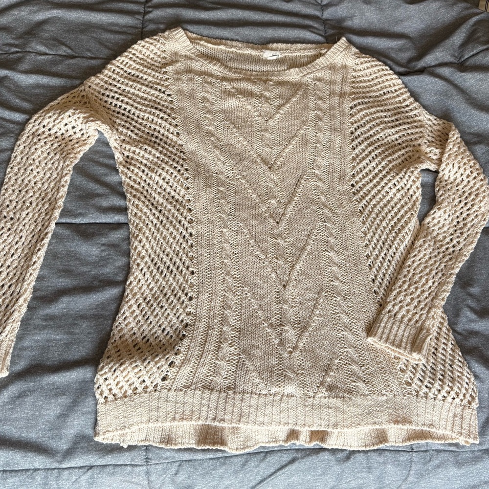 Garage Women's Beige Knit Sweater